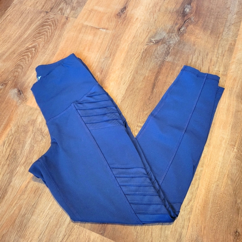 Athletic running leggings, purple, XSP